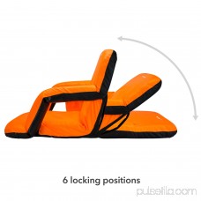 Driftsun Stadium Seat Reclining Bleacher Chair Folding with Back / Sport Chair Reclines Perfect For Bleachers Lawns and Backyards